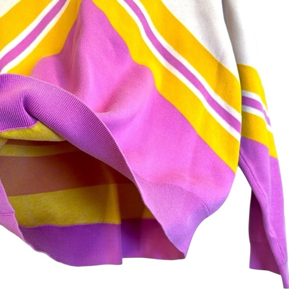 Paris Atelier & Other Stories Orange, Pink, and Yellow Crew Neck Sweater - Picture 7 of 11